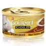 Консервы для кошек Gourmet "Gold", мясной тандем в соусе, 85 г возможные изменения в дизайне упаковки инфо 11550f.
